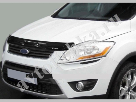 Дефлектор капота темный с надписью Ford Kuga 2008-2012