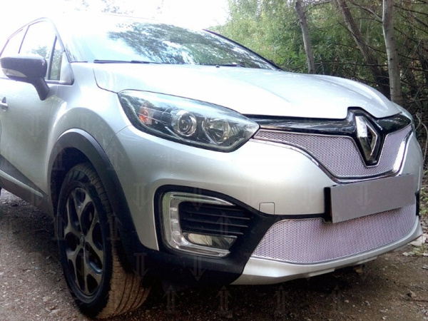 Renault Kaptur (16–) Защита радиатора Premium, хром, низ
