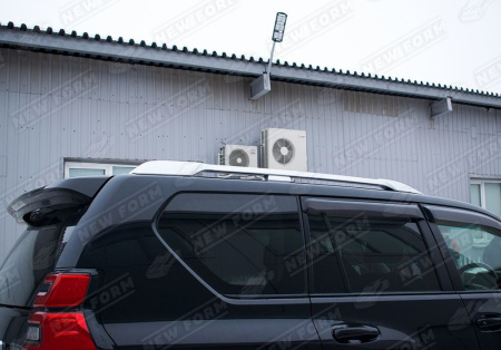 Toyota Land Cruiser Prado LC 150 (2 рестайлинг) 2017 - н.в. Рейлинги на крышу серебро