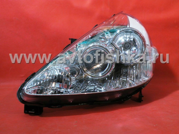 Honda Fit, Jazz (01-06) фары передние линзовые хромированные, комплект 2 шт.