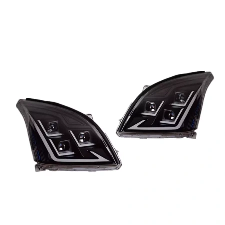 Toyota Land Cruiser Prado 120 (02-09) фары передние LED черные