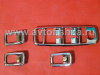 Mercedes W164 ML (05-) декоративные хромированные рамки кнопок стеклоподъемников, пластик, комплект 4 предмета.