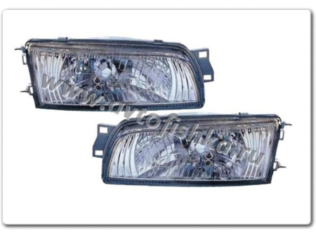 Mitsubishi Lancer (92-96) фары передние хромированные, комплект 2 шт.