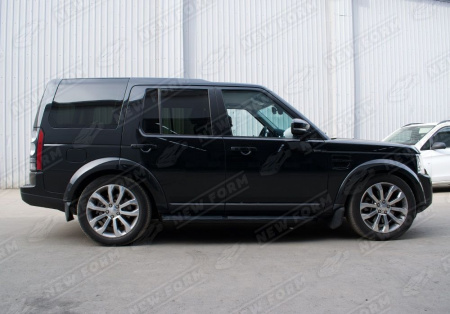 Land Rover Discovery 4 поколение (рестайлинг) 2013 - 2016 штатные пороги внешние черные