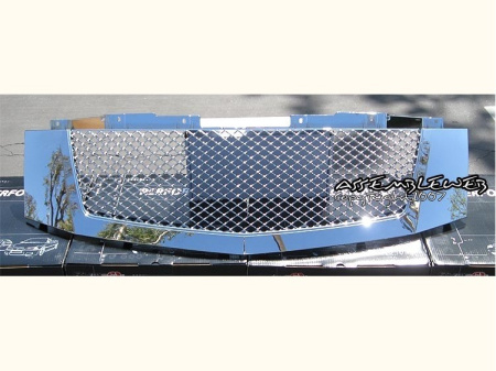 Cadillac Escalade (02-06) решетка радиатора хромированная, дизайн сетка.