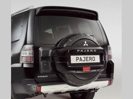 Mitsubishi Pajero 4 (06-) бокс запасного колеса 265/65/R18, дизайн оригинал, под покраску