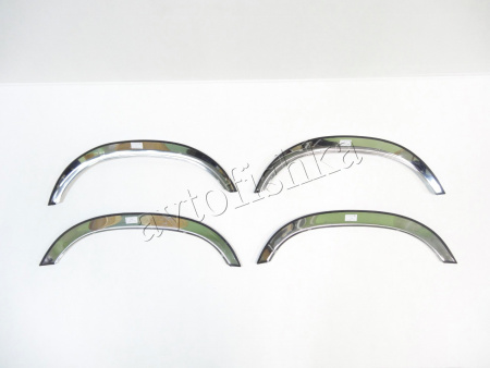 Mercedes Benz W124 с широким молдингом накладки на арки крыльев из полированной нержавеющая сталь, комплект 4 шт.
