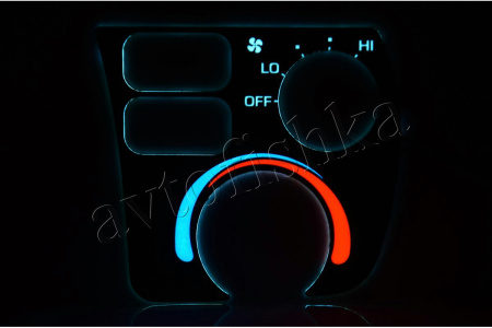 Toyota Celica V 1989-1993 светодиодные шкалы (циферблаты) на климат