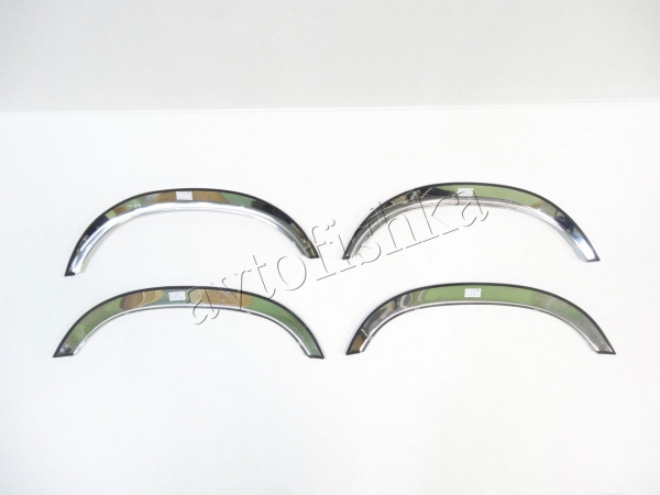 Mercedes Benz W124 с широким молдингом накладки на арки крыльев из полированной нержавеющая сталь, комплект 4 шт.