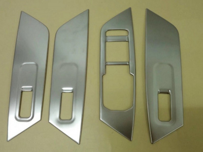 Skoda Kodiaq (16–) Накладки на панели управления дверей, нерж. сталь, 4 части