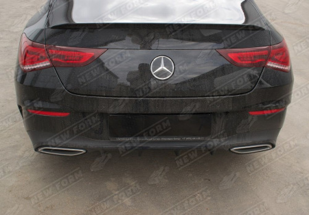 Mercedes-Benz CLA-Klasse C118/X118 2019 - н.в. Диффузор заднего бампера с черными насадками 4.5 AMG