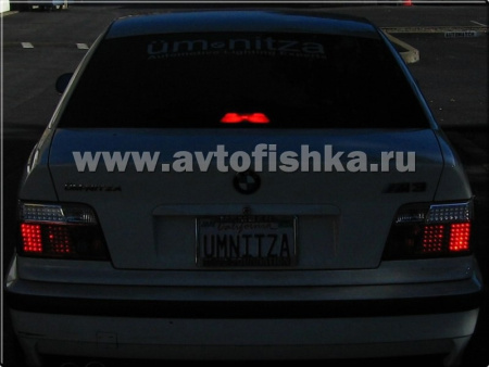 BMW 3 E36 (91-00) 4 дв. седан фонари задние светодиодные красно-белые, комплект 2 шт.