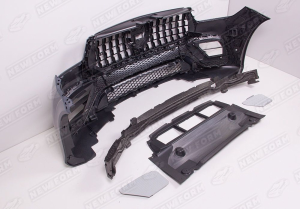 Mercedes-Benz GLE-Klasse V167 рестайлинг 2023 - н.в. Передний бампер 6.3 AMG хром