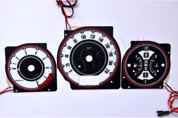 Nissan X-Trail светодиодные шкалы (циферблаты) на панель приборов