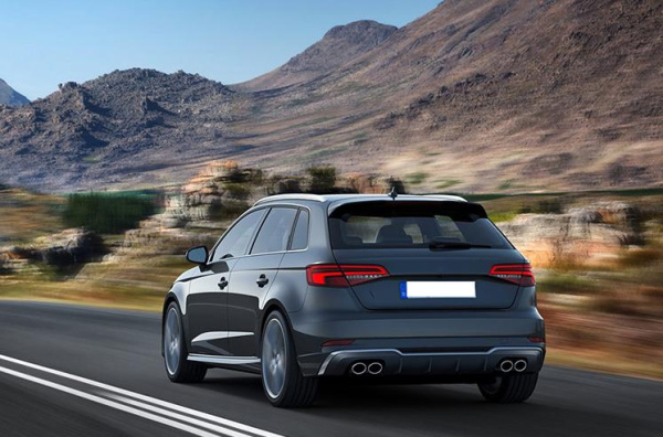 Диффузор S3 для Audi A3 S-line 2017-2020 - купить задний бампер