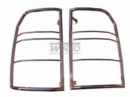 Land Rover Discovery 3 (05-) защита задних фонарей из нержавеющей стали