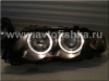 BMW 3 E46 (98-01) 4 дв. фары передние линзовые черные, со светящимися ободками, с поворотниками, комплект лев.+прав.