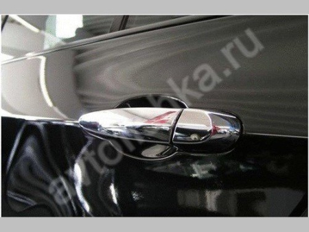 BMW X6 (2009-) накладки на ручки дверей из нержавеющей стали, комплект 4 шт.