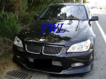 Lexus IS200, IS350 (98-) фары передние линзовые хромированные, со светящимися ободками, комплект 2 шт.