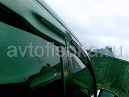 Toyota Camry V50 (2011-) темные дефлекторы окон, ветровики в стиле Mugen, комплект 4 шт.