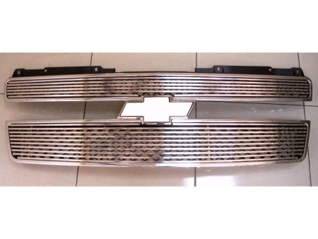 Chevrolet Tahoe (07-) накладки на решетку радиатора, нержавеющая сталь, комплект 2 шт.