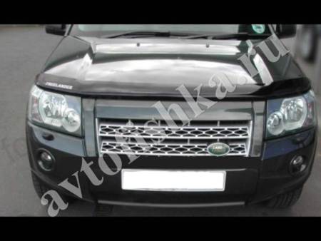 Дефлектор капота темный с надписью Land Rover Freelander 2 2007-