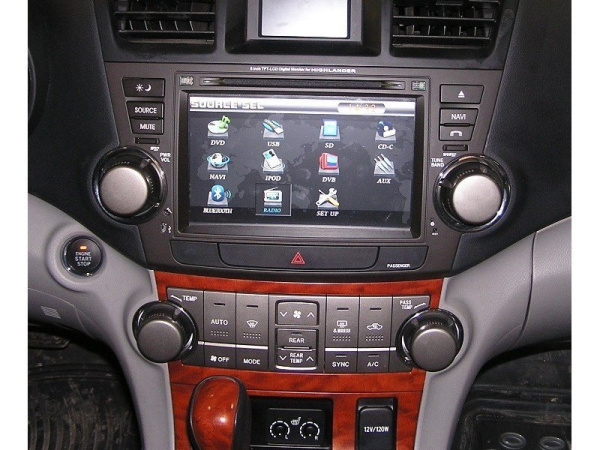 Toyota Highlander, Kluger (07-) GSU4, MHU48 автомагнитола с GPS навигацией, штатное головное устройство с HD экраном 8 дюймов, PMS THD-8102GB