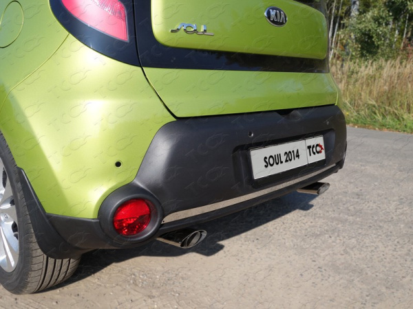 Kia Soul (13–) Накладка на задний бампер (лист)