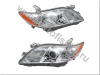 Toyota Camry V40 (2006-2009) фары передние линзовые хромированные, со светящимися ободками, комплект 2 шт.
