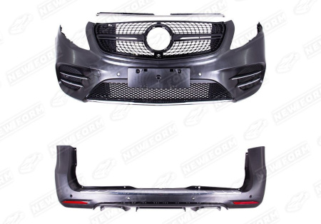 Mercedes-Benz V-Klasse 2 поколение (рестайлинг) 2019 - н.в. Обвес AMG пакет Diamond Black