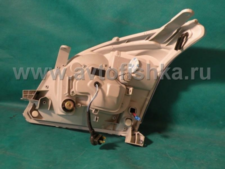 Toyota Land Cruiser Prado 120 (2002-2009) фары передние линзовые хромированные со светящимися ободками и светодиодной подсветкой под корректор, комплект 2 шт.