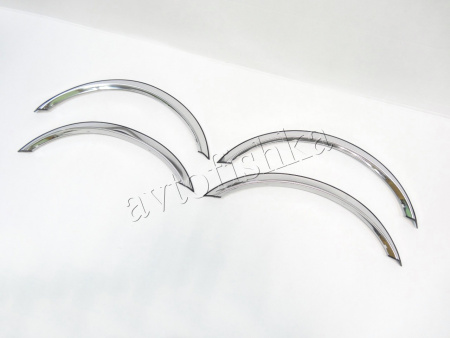 Mercedes Benz W124 с узким молдингом накладки на арки крыльев из полированной нержавеющая сталь, комплект 4 шт.