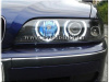 BMW 5 E39 (95-03) фары передние черные, со светящимися ободками, с мотором электрокорректора, комплект 2 шт.