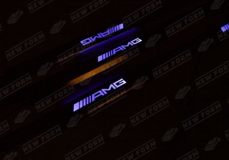 Mercedes-Benz G-Klasse W463 1990 - 2018 Накладки на пороги хром с подсветкой AMG