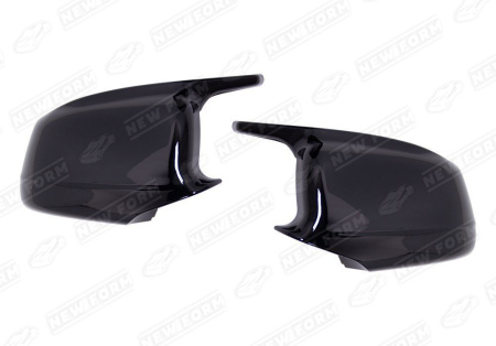 BMW 5 серия F10 2009 - 2017 Крышки (накладки) зеркал M5 черные
