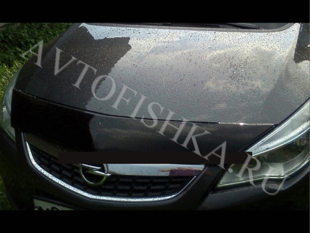 Дефлектор капота темный Opel Astra 2010-