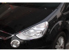 Ford S-Max (06-) хромированные декоративные накладки на передние фары, пластик, комплект 2 шт.