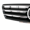 Mercedes C-class W203 (01-07) 4 дв. седан решетка радиатора черная, дизайн Big Star "Авангард" (Avangard).