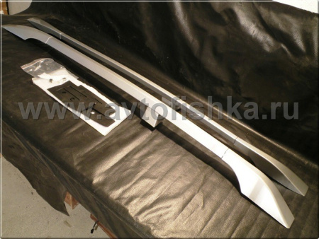 Nissan Qashqai (06-) рейлинги продольные на крышу, алюминиевые серебристые, комплект.