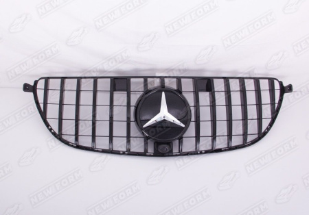 Mercedes-Benz GLE-Klasse W166 2015 - 2018 Решетка радиатора Panamerica черная на бампер 6.3 AMG