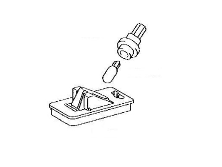 Toyota RAV4 III (06-) камера заднего вида, цветная, герметичная, с относительной разметкой
