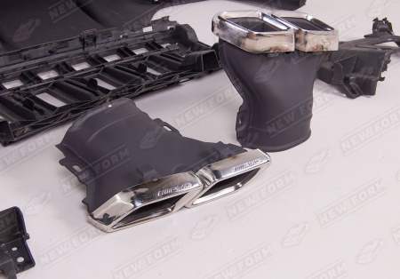 Mercedes-Benz E-Klasse W213 2016 - 2020 Диффузор заднего бампера 6.3 AMG с насадками на глушитель