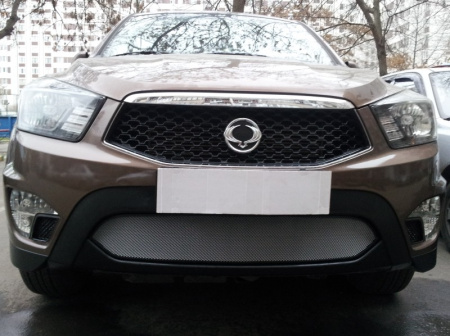 SsangYong Actyon Sport (12–) Защита радиатора, хром