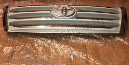 Toyota Land Cruiser Prado 150 (13-17) решетка радиатора белая в дизайне Lexus LX