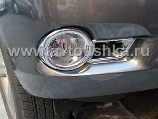 Toyota Highlander, Kluger (08-) хромированные накладки на противотуманные фары, фонари заднего бампера