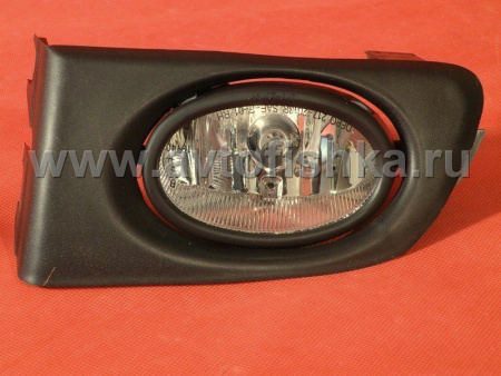 Honda Civic, Civic Ferio (01-04) седан, фары передние противотуманные прозрачные хромированные, комплект 2 шт.