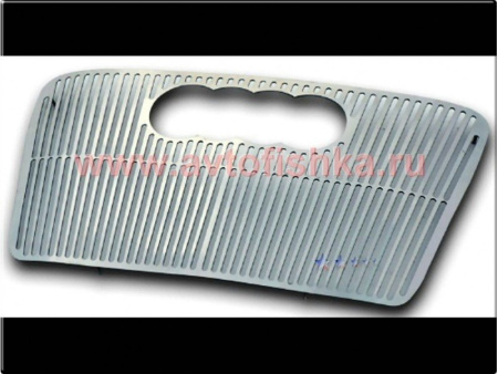 Audi A4 (05-07) решетка радиатора алюминиевая, горизонтальный дизайн.