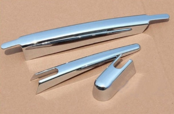 Nissan X-Trail (14–) Накладка на дворник пятой двери, 3 части, хром