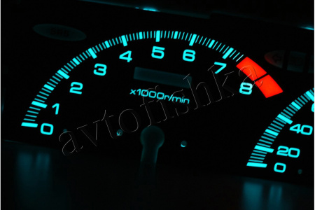 Honda Prelude светодиодные шкалы (циферблаты) на панель приборов - штатные