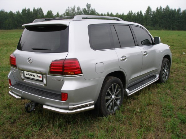 Lexus LX (07–) Защита задняя (уголки) 76,1/42,4 мм